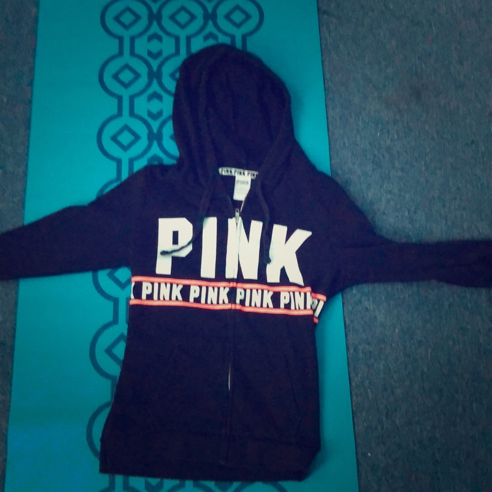 Pink zip up hoodie